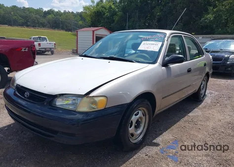 1998 Toyota Corolla Ve из США, поврежденный, VIN 2T1BR12E7WC031063